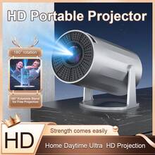 GAWFOLK XBJ Portable Projector 4K, 1080P HD Home Cinema Electronic Projector, Built-In Speaker, Auto Keystone & 180° Rotation, Projector For Movies, Gaming, Office, Kids Learning, Camping & Back To School - UK Plug(220-240V) - View 10