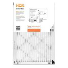 15 pulg. X 20 pulg. X 1 pulg. Filtro de aire plisado Allergen Plus FPR 7, MERV 10 - Blanco - Ver 4