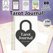A5 Spiral Bound Tarot Journal - 106 Pages With Card Spread Lists, Moon Phase Tracker, Mystical Insights And Spiritual Growth Notes - A5 - View 1