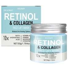 Xioimy 50克10倍视黄醇胶原蛋白面膜，富含透明质酸和积雪草提取物，深层保湿、补水、柔滑肌肤，适合所有肤质。 - 數量 - 查看 10