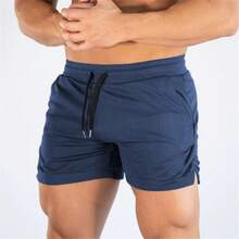 Summer Men's Fitness Shorts Gym Shorts Gyms Short Pants Run Hiking Sportswear Running Shorts Men Sports Jogging - Màu xám đen - Xem 8