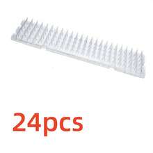 Piquets anti-oiseaux et anti-chats en plastique transparent pour l'extérieur, avec des clous de protection étendus, universels pour une utilisation intérieure et extérieure, repoussent efficacement les pigeons, les écureuils et autres animaux, fournissent un tapis de piquets anti-chats fiable, améliorent la . - Multicolore - Voir 8