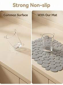 Thảm phơi bát đĩa, thảm chống trượt nhà bếp, thảm thoát nước bát đĩa - Màu xanh bụi bặm - Xem 6