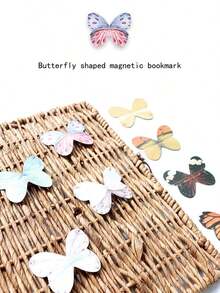 4pcs/Set Cute Shaped Magnetic Bookmarks, Paper Bookmarks With Double Sides Magnetic Clip, Stationery Suitable Students, Available In 1/4pcs, 16pcs Bookmarks,School Supplies,Back To School - Hỗn hợp ngẫu nhiên - Xem 4