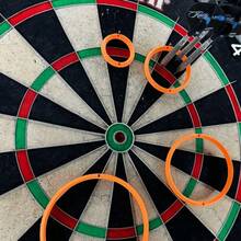 4pcs Dart Practice Rings, Aiming Assist Tool, Target Rings, Practice Rings, Compatible With Most Dart Boards, Easy To Install Training Aids, Improve Accuracy And Aiming Ability, Suitable For Home, Bar, Competition, Beginners And Professionals, Durable Dart Board Target Circles - Multicolor - View 2