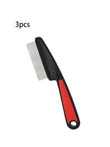 Peine de dientes finos para eliminar piojos, peine de dientes densos para eliminar la caspa y limpiar el cuero cabelludo - Multicolor - Ver 10