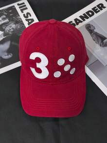 Mũ lưỡi trai thêu 3 chữ phong cách tối giản thời trang, mũ snapback điều chỉnh được unisex casual, phù hợp cho mọi mùa - A - Xem 12