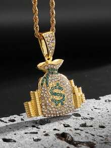 1件创意简约时尚高端钱袋吊坠配饰，小巧清新休闲轻盈，尽显奢华优雅精致，百搭饰品项链 - 時尚 - 查看 7