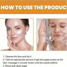 Orange Exfoliating Gel For Face And Body, New Deep Pore Orange Peeling Scrub, Cleaning Pores, Remove Blackheads Moisturize Cleansing, Facial Exfoliating Gel For All Types Skin YCJ9 - Orange 1PC - View 4