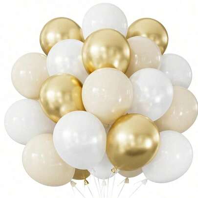 40pcs Platinum Balloon Set, 10-Inch Latex Balloons, Suitable For Birthday, Bridal Party, Wedding, Anniversary, Engagement, Valentine's Day, Graduation, New Year Party Decoration