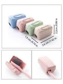 1/4/8pcs Portable Toothbrush Head Cover, Travel Toothbrush Holder, Household Breathable Dustproof Toothbrush Case, Toothbrush Cap, Toothbrush Protector, Suitable For Home Daily, Outdoor Travel, Business, Camping, Back To School, Bathroom Decor, Summer Travel Accessories, Bathroom Accessories, Home Supplies, Personal Care Organizer, Travel Essentials - Multicolor - View 6