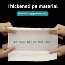（您的便捷旅行伴侣）20个装便携式车载垃圾袋 - 防漏、防水、易粘贴、可直立设计。有效清洁车辆、卧室、浴室、办公室和厨房。包含易于取用的耐用垃圾袋和收纳架。 - 多色 - 查看 6