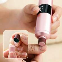 三速电动指甲锉/脚锉，正反转，修脚修甲两用，一键控制，可充电，配有可更换的砂纸和磨头，男女通用，精美小礼品 - 彩色 - 查看 7