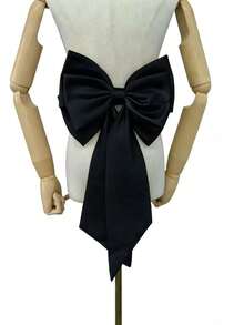 A Pink Satin Back Bow Cute Accessory Waist Decoration,Summer,Beach,Wedding - Multicolor - View 18