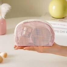 大容量网状化妆包，女士便携式网状化妆包，网状化妆品收纳袋 - 彩色 - 查看 5