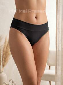 Set Of 5 Women's Basic Ribbed Panties For Everyday Comfort - Assorted Colors - 彩色 - 查看 7