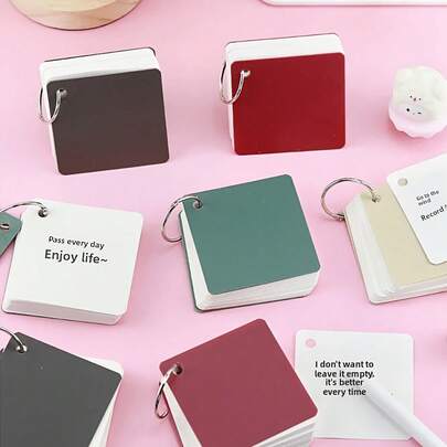 Sổ tay gáy xoắn Morandi, 80 tờ, sổ phác thảo rời sáng tạo dành cho học sinh mang theo, sổ ghi chép đa chức năng cầm tay với kẹp giấy rời và thẻ ghi chú trống, phù hợp cho việc học tập và ghi nhớ.