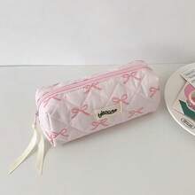 Hộp đựng bút hình nơ thời trang, túi đựng văn phòng phẩm dễ thương và cá tính dành cho học sinh, túi đựng mỹ phẩm đa năng cho bé gái, thích hợp làm quà tặng ngày Valentine. - nơ - Xem 10