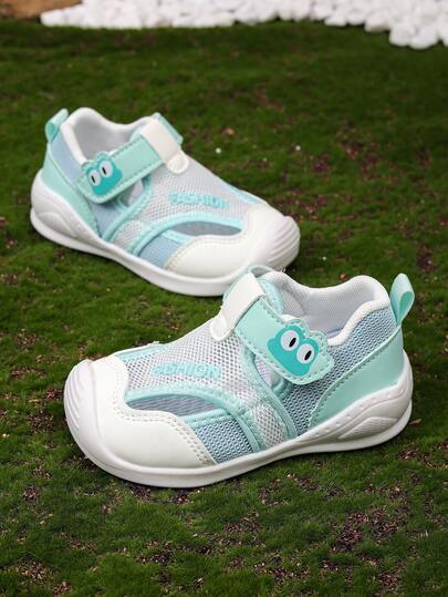 1 Pair Unisex New Flat Cute Closed Toe Sandals, Soft Non-Slip Infant Beach Shoes, Fashion Versatile Baby Toddler Casual Summer Shoes