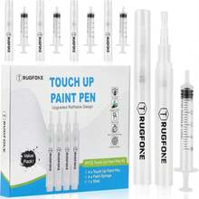 TRUGFONE Touch Up Paint Pen 4 Paint Touch Up Pens Fillable Brush Refillable For Walls Wall Repair Funiture Cabinet Wood Floor Window 6ML 9Pcs Set - Màu A - Xem 1