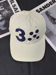 Mũ lưỡi trai thêu 3 chữ phong cách tối giản thời trang, mũ snapback điều chỉnh được unisex casual, phù hợp cho mọi mùa - A - Xem 9