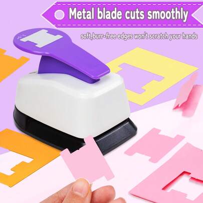 1,5 cala 38 mm etykieta etykieta dziurkacz do papieru narzędzie do wycinania codziennych kształtów etykiet modowych 1,5 cala 38 mm do majsterkowania przenośne nadaje się do rękodzieła papierowego do dziennika śmieci do folderu do planera do tworzenia kartek do scrapbookingu dla studentów