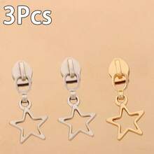 Móc kéo khóa hình ngôi sao 5 cánh bằng kim loại, đầu kéo khóa hình ngôi sao rỗng, phụ kiện kéo khóa túi xách và quần áo thủ công tự làm, móc kéo khóa dễ thương dành cho nữ, móc kéo khóa thay thế cho quần áo và túi xách. - nhiều màu - Xem 20