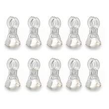 Heavy Duty Transparent Pink Plastic Spring Clips | Multipurpose Balloon Arch Clips, For Background Fixation, Sturdy Crafting Clips Suitable For Birthday Party Decor, Woodworking Projects, Photography Studio, Hobbyist Essential Tool Kit, Room Decor, Household Necessity, Storage & Organization, Cozy & Happy Home - Multicolor - View 5
