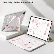 亚克力水晶平板电脑保护壳，饰有兔子、爱心和蝴蝶结图案，采用彩绘效果，带支架，兼容三星 A9/A9+/S9/S9FE/A11/A11+/S11/S10 FE/S10 FE+/S10 Lite、A16 2025、Air 11/13、M3 2025、Mini 7 A17、Pro 2024、Air 11/13、M2 2024、Pro 11/13、M4 2024、Pro 12.9、7/8/9 代、10.2、10 代、10.9、Air 4/5/6/7/8、10.9、Pro 11、4/5/6 代、Mini 6、SE 11、荣耀、Matepad SE 11 等机型。 - 彩色 - 查看 8