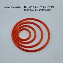 4个飞镖练习环，瞄准辅助工具，靶环，练习环，兼容大多数飞镖靶，易于安装的训练辅助工具，提高准确性和瞄准能力，适用于家庭、酒吧、比赛、初学者和专业人士，耐用的飞镖靶靶圈。 - 彩色 - 查看 6