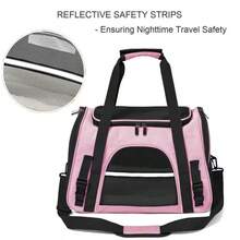 1 ba lô cho mèo, thiết kế khóa kéo chống thoát hiểm, túi du lịch cho mèo/chó rộng rãi và thoáng khí, có thể gấp gọn | Lồng vận chuyển có thể gấp gọn được chứng nhận bởi hãng hàng không và ô tô, lồng vận chuyển mềm thoáng khí được TSA chấp thuận cho chó và mèo nhỏ nặng đến 15lbs - Nhiều màu - Xem 4