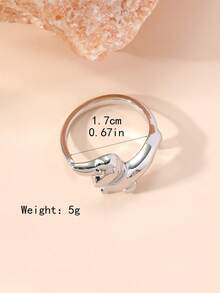 光滑狗戒指，欧美优雅戒指 - 光面狗狗戒指 - 查看 2