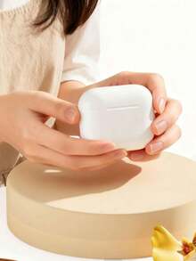 MovingTing Auriculares inalámbricos - Auriculares verdaderamente inalámbricos compatibles con Apple y Android, con micrófono integrado, a prueba de sudor, color blanco, auriculares inalámbricos, airbuds, auriculares verdaderamente inalámbricos - S90 - Ver 1