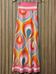 Premium Beach Cover-Up Set: Bodysuit, Swimsuit, And Pareo - Cetakan Lunara - View 2