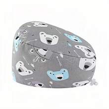 1pc Women's Cartoon Animal & Floral Print Medical Cap, Adjustable Strap, Suitable For Doctors, Nurses, Beauty Salons, Dental Clinics, Veterinary Hospitals And Other Medical Institutions - Multicolor - View 18