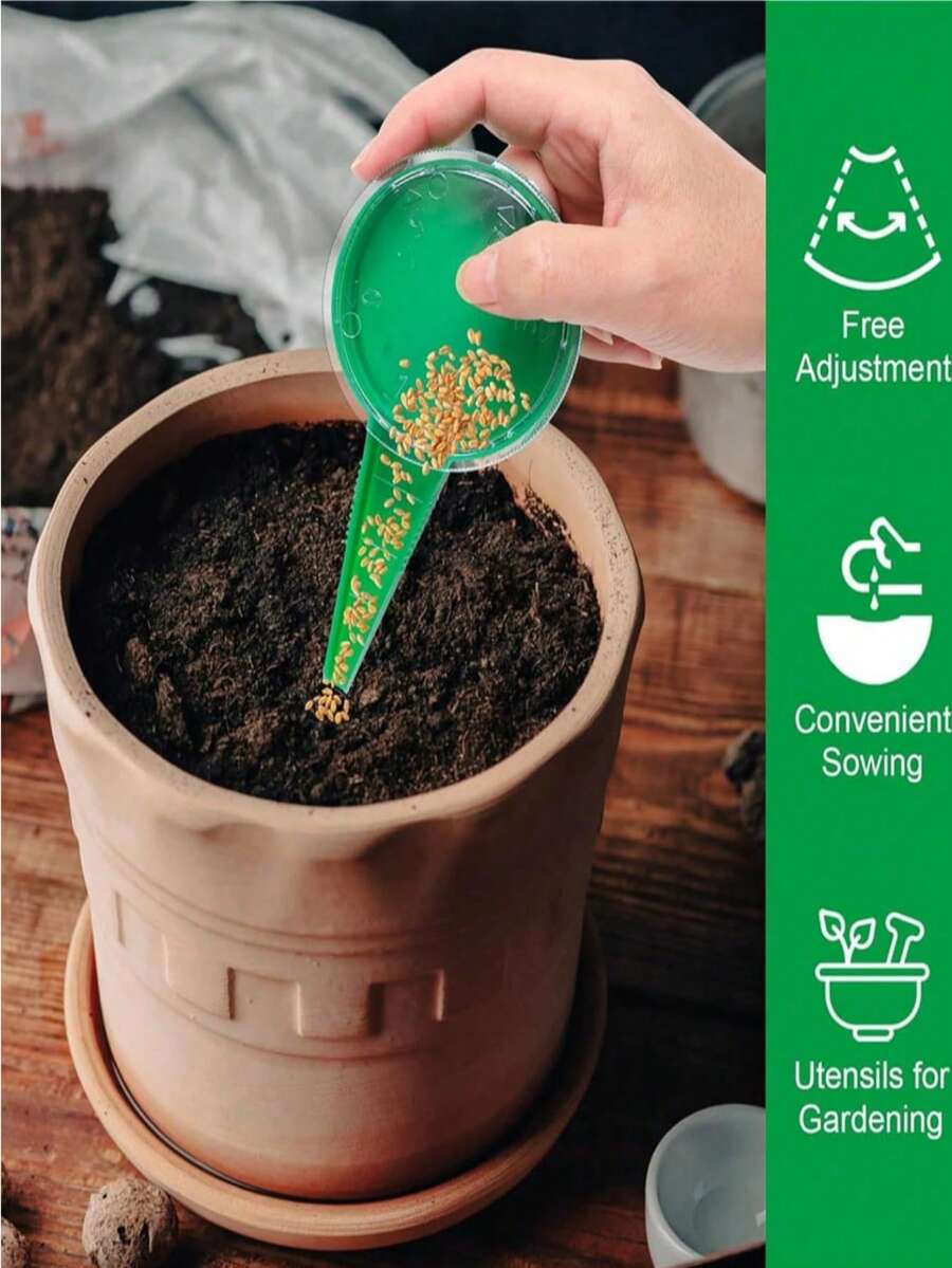 播种和播种器工具套装 - 4 件套塑料园艺工具