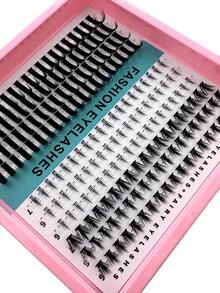 Extensiones de pestañas en racimos para la parte inferior de las pestañas, estilo manga, con pestañas individuales en forma de punta, pestañas individuales para la parte inferior de las pestañas, pestañas finas y naturales, banda natural, 217 piezas de extensiones de pestañas inferiores por Calphdiar - D - Ver 7