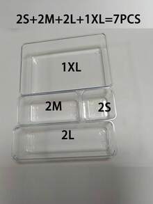 1pc Transparent Drawer Type Makeup Organizer Box, Vanity Desk Skincare Products Classified Storage Box, Perfume Lipstick Eyebrow Pencil Holder - Polka Dot Transparent - View 13