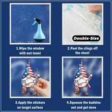 1 set de 9 adezive pentru ferestre cu pitici patriotici de Ziua Independenței, include stea, artificii, balon, bicicletă, modele de mașină, autocolante decorative pentru 4 iulie, potrivite pentru sticla balconului, uși, ferestre, decor pentru casă și cameră - Ziua Independenței - Vizualizare 7