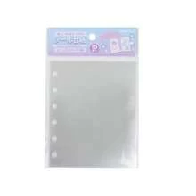 ハピラ 透明シール台紙 10枚入 A7 ミニ6穴バインダー用 両面貼ってはがせる クリア PET製 STCB04 - 写真の通り - チェックする 1