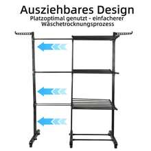 Wäscheständer - Blaugrau - Übersicht 3