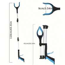 Grabbing Tool, Sturdy Foldable Grabber Tool Suitable For Elderly, Magnetic Wide Jaw Litter Picker, Strong Magnet Lightweight Trash Picker - Multicolor - View 7