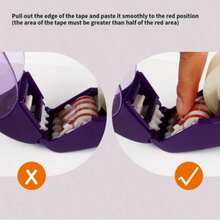 1 pieza Dispensador de cinta adhesiva ergonómico y automático, máquina de embalaje ahorradora de trabajo, dispositivo de sellado y envoltura de paquetes exprés, herramienta esencial para tiendas y hogares, suministros prácticos para el inicio de un negocio - A - Ver 10