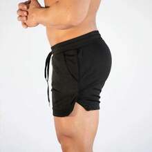 Summer Men's Fitness Shorts Gym Shorts Gyms Short Pants Run Hiking Sportswear Running Shorts Men Sports Jogging - Màu xám đen - Xem 6