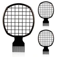 1-3-5 扭纹梳，ABS塑料材质，升级海绵刷头设计，适合自然卷发男女使用（黑色） - 黑色 - 查看 8