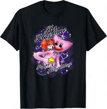 It's Playtime POPPYS X Kissy Missy Airbrush T-Shirt Boys Clothes,Boys Tshirt,Girls Clothes,Girls Tops,Tops For Women,Men Clothes,Mens Tshirts,Summer Tops,Graphic T Shirt,Tops For Going Out,Holiday Outfits For Women,Summer Holiday Outfits - Black - View 7