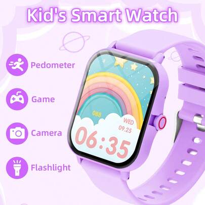 Upgraded Children & Teens Smart Watch: Supports Wireless Calling, Watch Finding Anti-Lost, Music Control, Compatible With Android/IOS Phones, Suitable For Boys & Girls. Equipped With 260mAh Battery, Ideal Gift Choice For New Year, Valentine's Day, Easter, Children's Day, Halloween, Thanksgiving And Christmas.