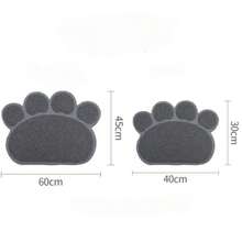 1片爪印宠物垫，PVC猫砂垫，猫抓垫，宠物食品垫，防尘地垫 - 彩色 - 查看 2