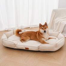 wuyingongfang 1pc Suede Material Rectangular Waterproof Anti-Urine Removable Washable Easy Clean Dog Bed Cat Bed Pet Bed, Wear-Resistant Bite-Resistant Dirt-Resistant Soft Comfortable Dog Bed Cat Bed Bed Mat Pet Mat Dog Bed Cat Bed Pet Bed, Suitable For Large Medium Small Dogs And Cats, Universal For Cats And Dogs, Suitable For Large Medium Small Cats And Dogs, All Season Use For Sleeping, Multiple Colors Available - Multicolor - View 9