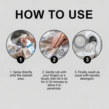 Emulsionante de ropa, quitamanchas, limpia la ropa, cuidado suave, portátil, detergente de lavandería de uso doméstico diario - Emulsionante para ropa - Ver 4